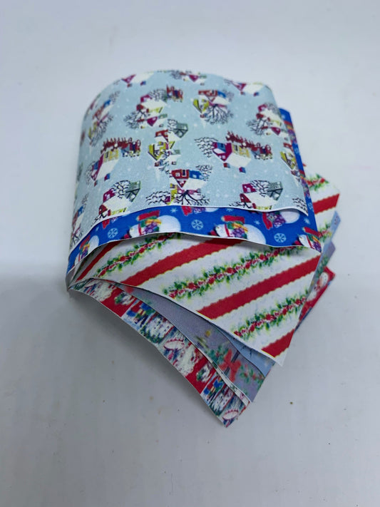 Dolls House Miniatures - Christmas Wrapping Paper x10 sheets