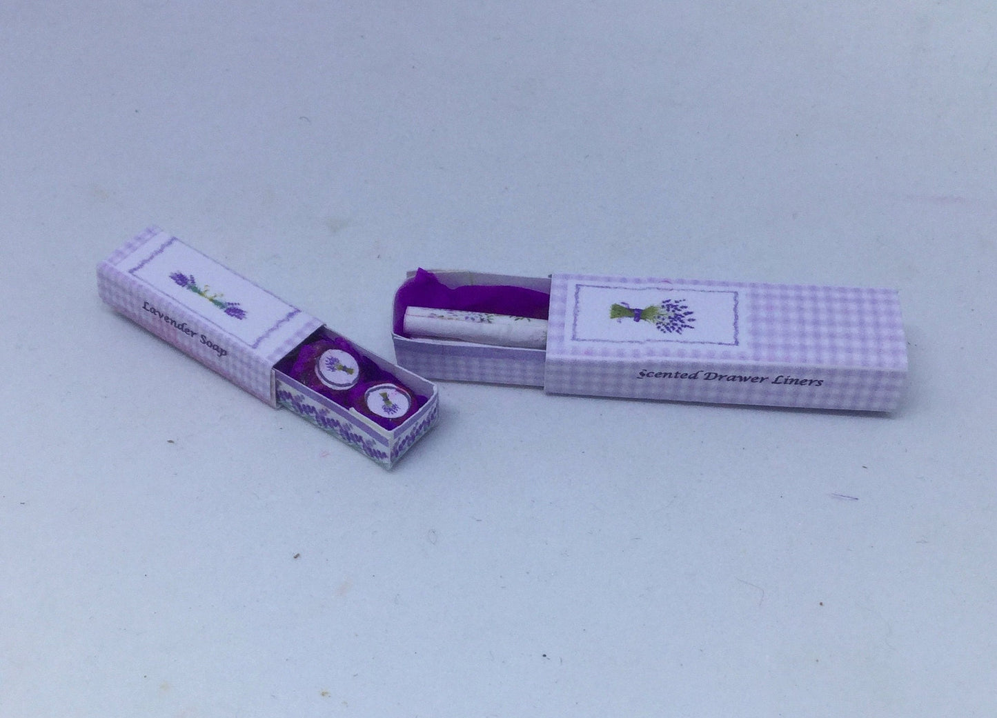 Dolls House Miniatures - Lavender Toiletries Collection