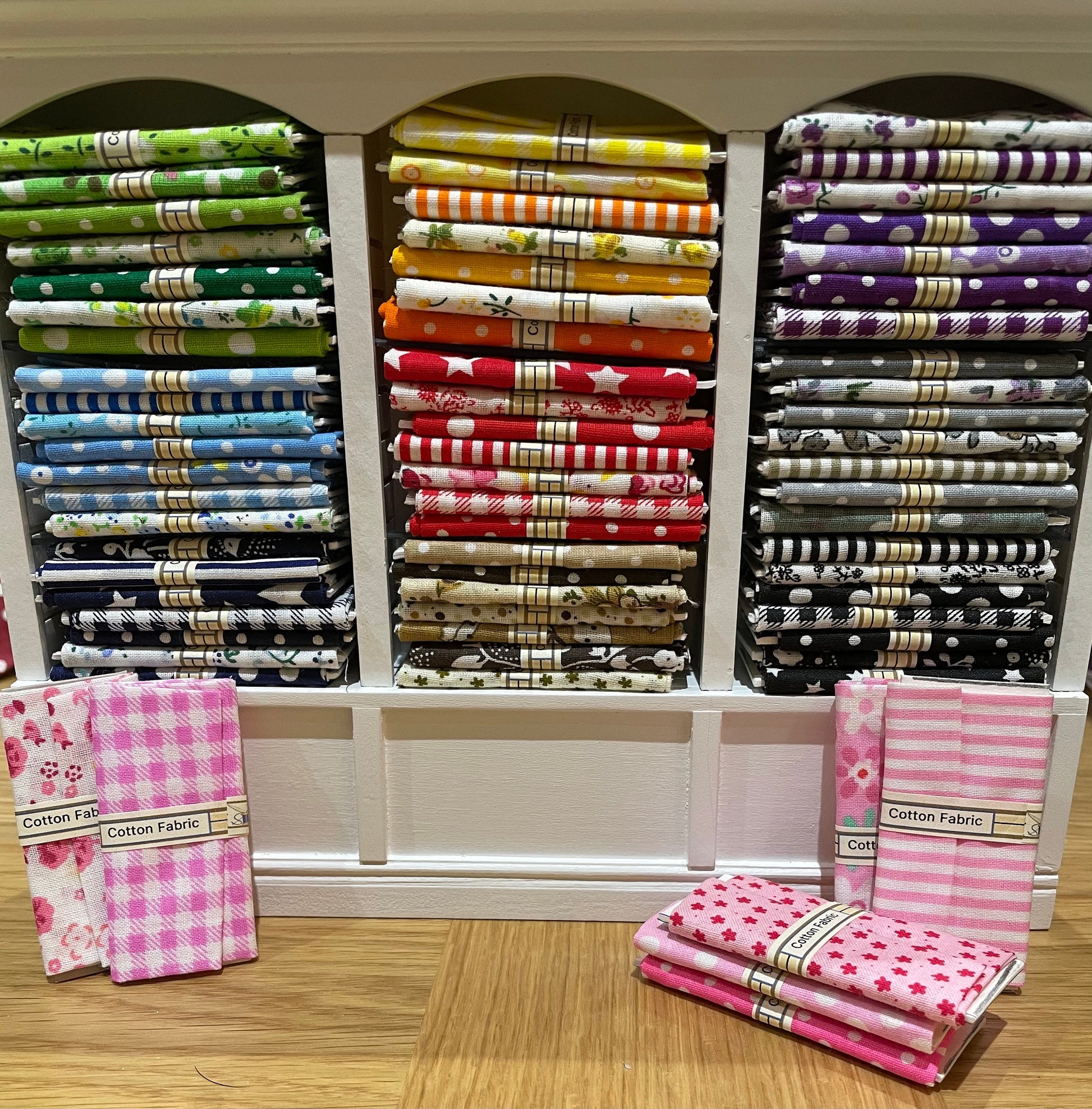 Dolls House Miniatures - Fabric Bolts x3 (or 10)