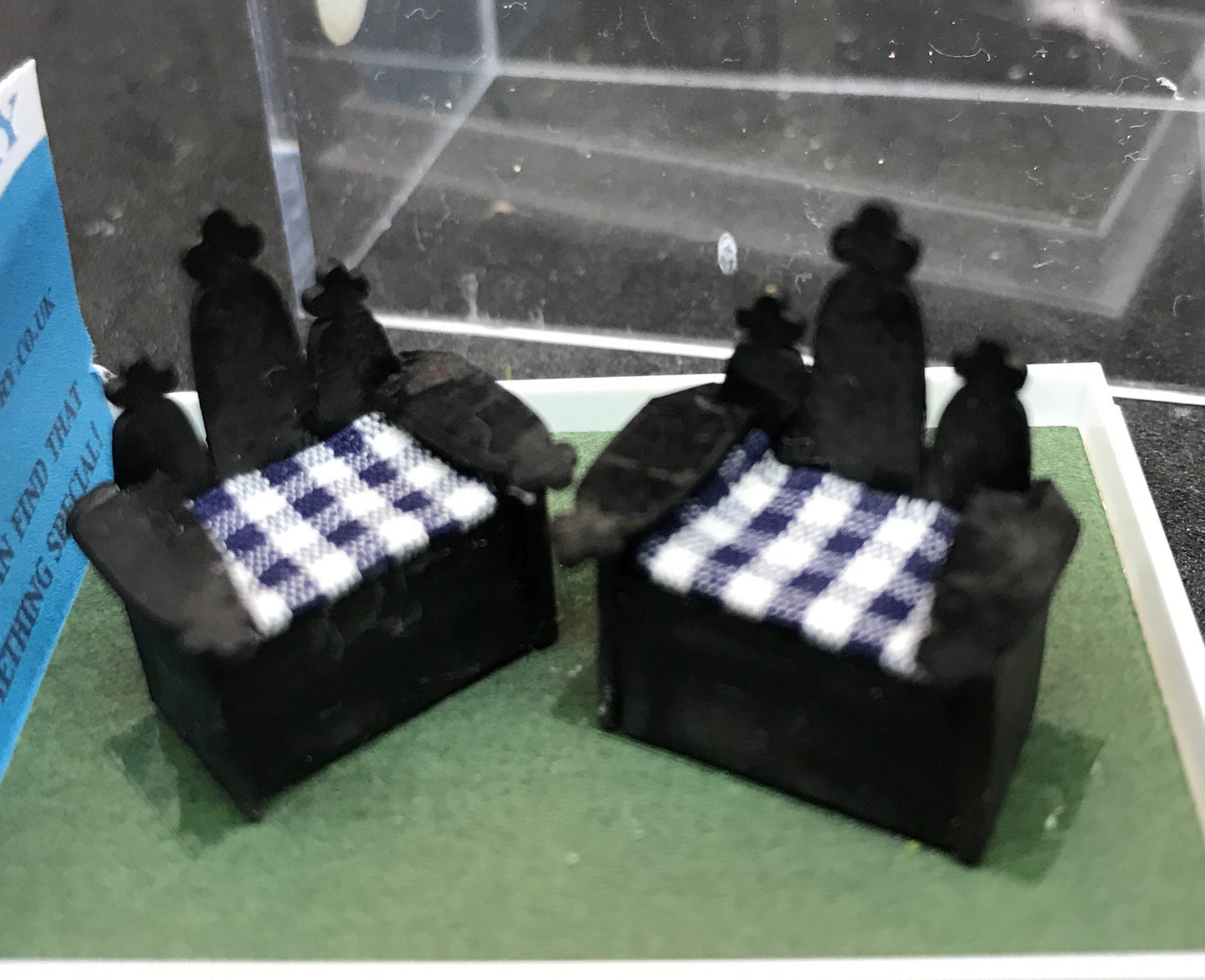 Dolls House 1/48th - s/2 gothic chairs  -