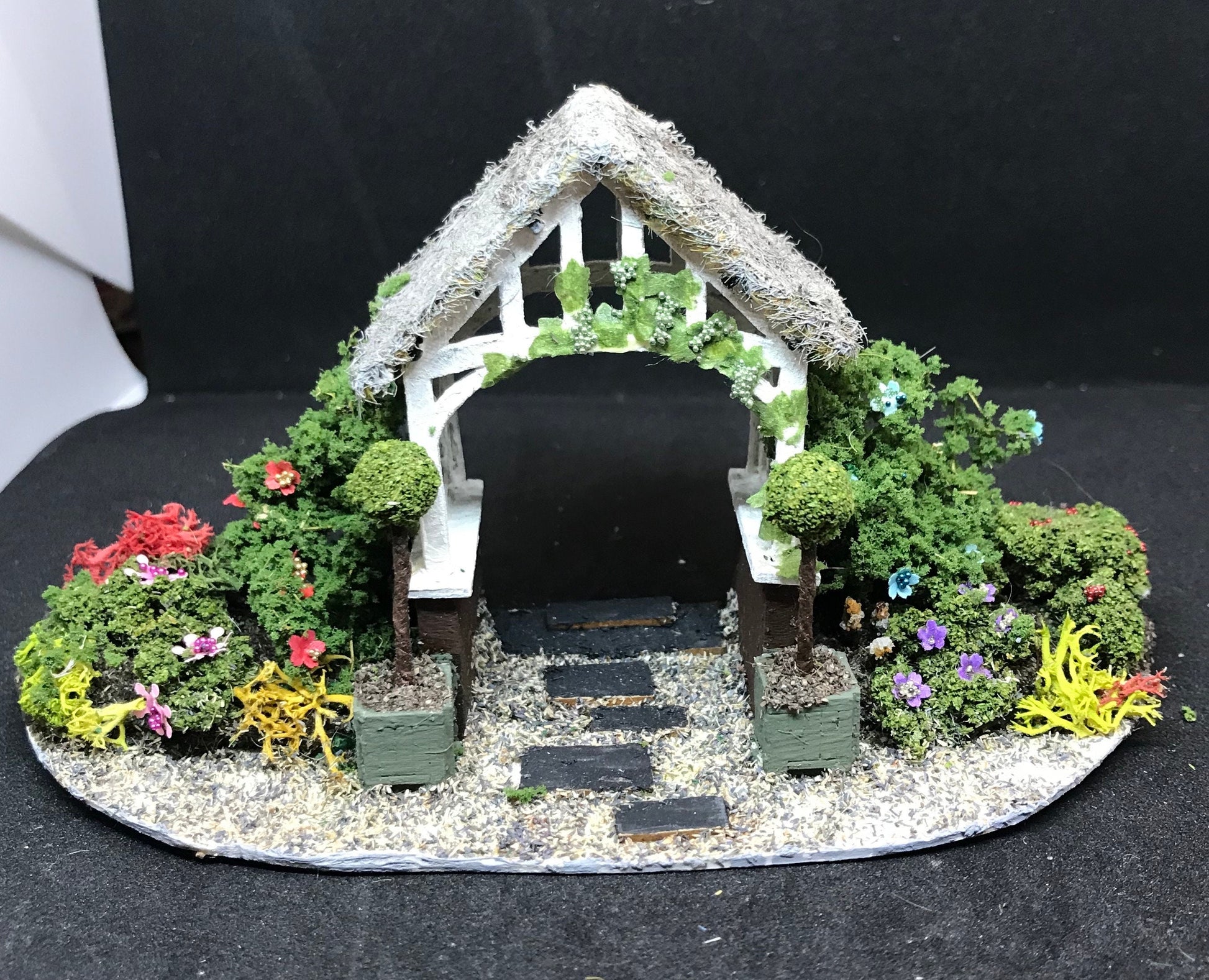 Dolls House Miniatures ( 1/48th - 1:48th - 1/4" - Quarter Inch Scale )  Hand Made Arch for Front Doorway