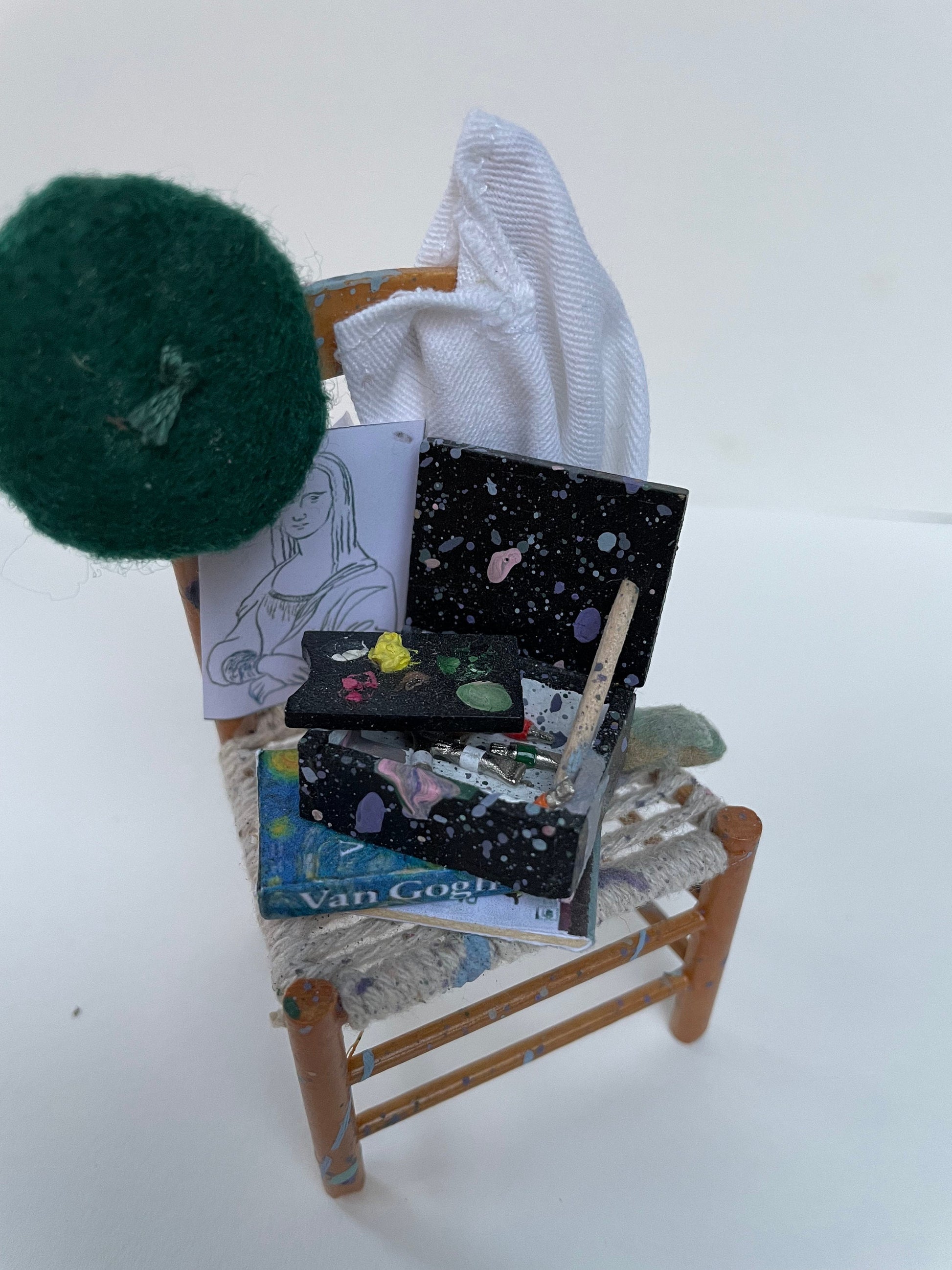 Dolls house Miniatures - Artist Chair various