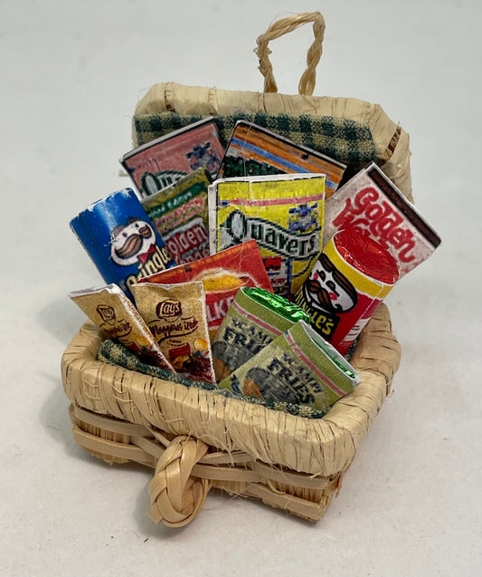 Dolls House Miniatures - 1/12th Snacks Hamper