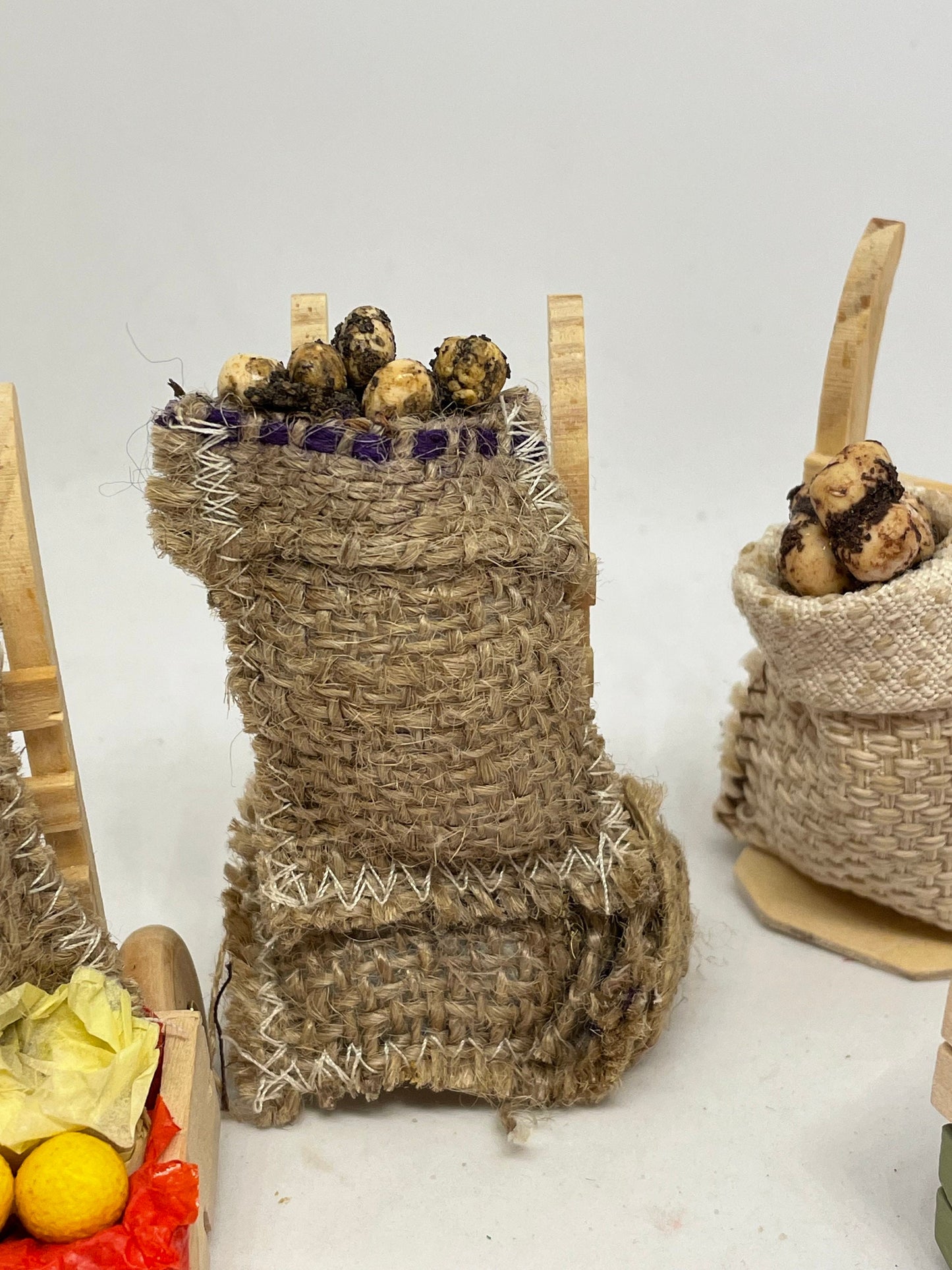 Dolls House Miniatures - 1/12th Grocers Sack Truck (assorted)