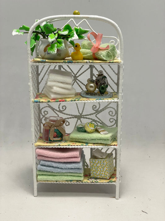 Dolls House Miniatures - Tall Wire Vanity Shelves (various)