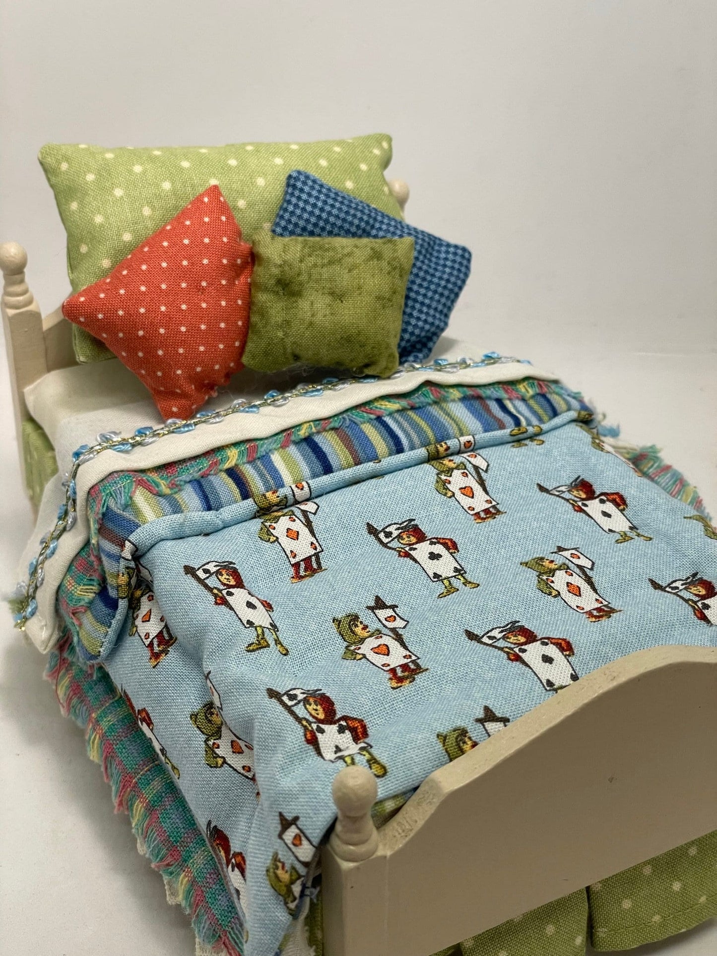 Dolls House Luxury Dressed 1/12th Single Bed - Eric