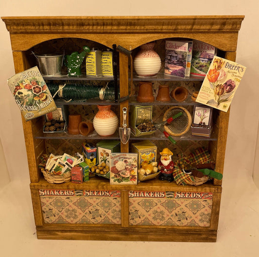 Dolls House Miniatures - Gardeners Shelves