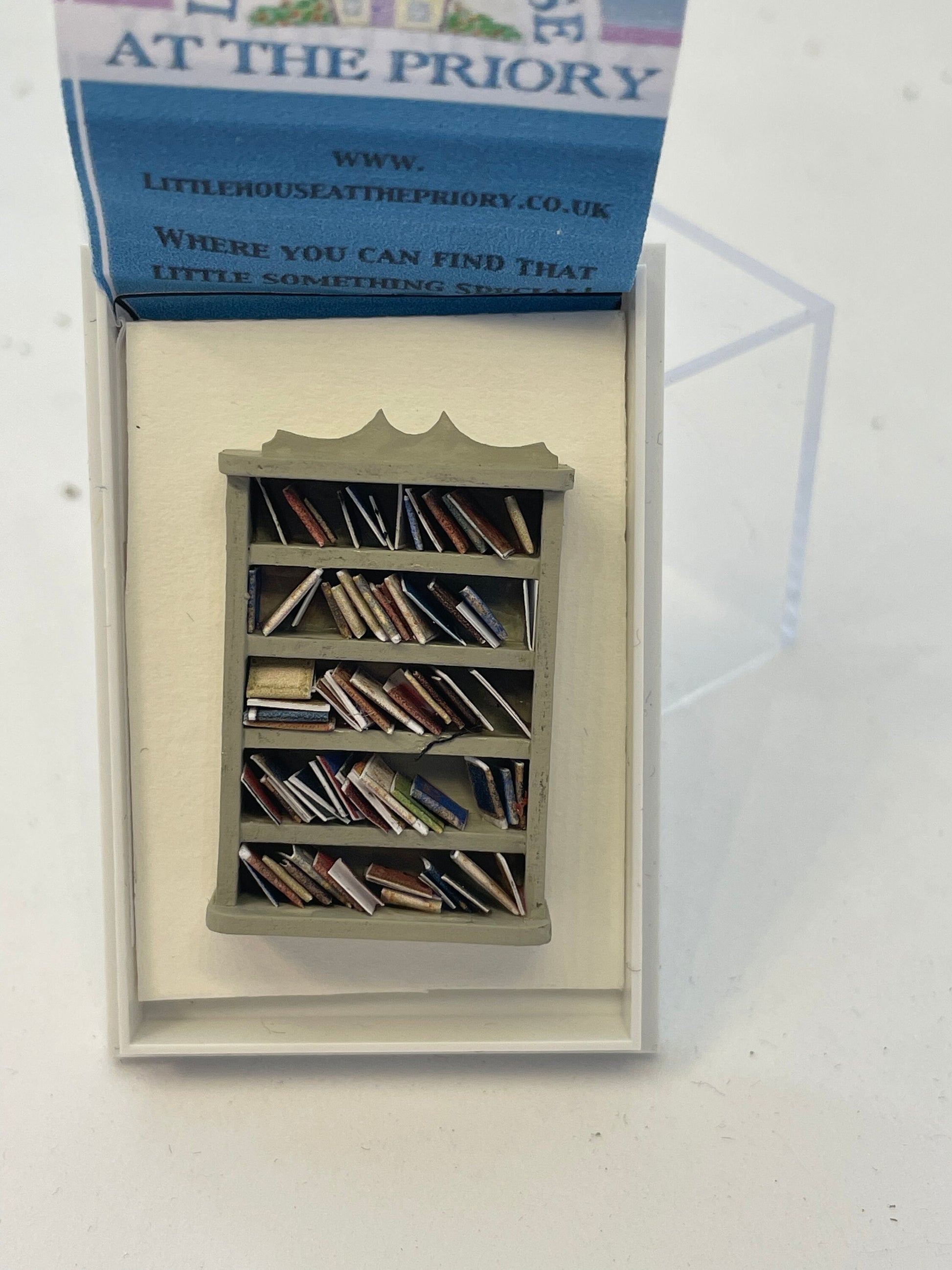 Dolls House Miniatures - Handmade 1/48th (1/4inch) Tall Bookcase