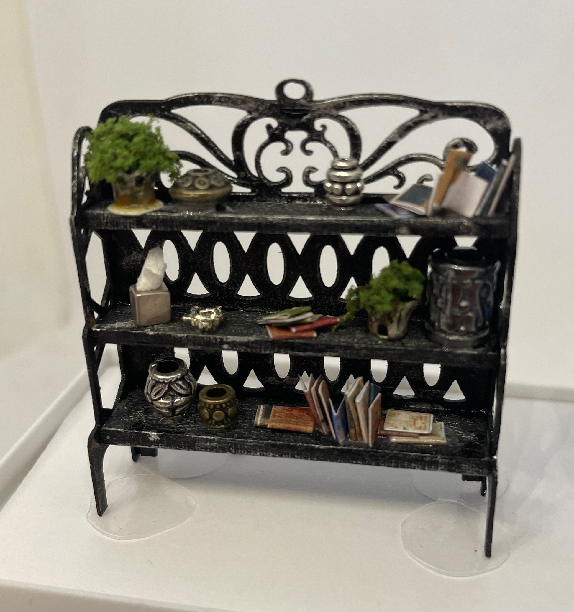 Dolls House Miniatures - Handmade 1/48th Decorative Shelves (1/4inch )