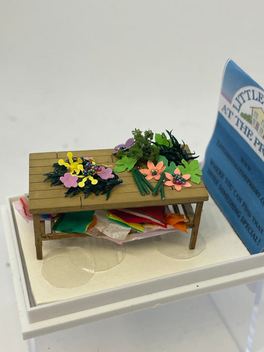 Dolls House  - Handmade   Florists Table