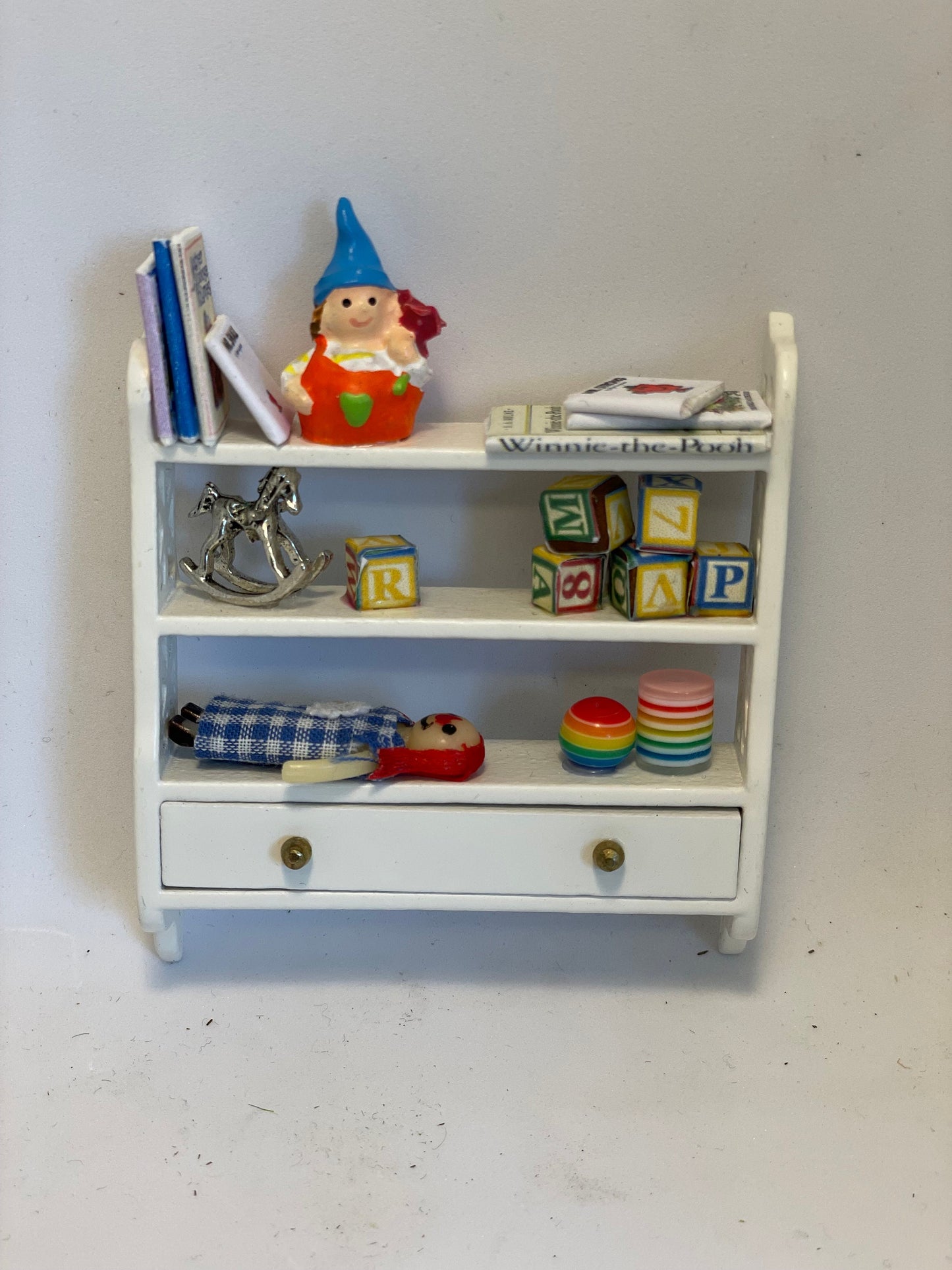 Dolls House Miniatures -  Mini Baby shelf (6 options)