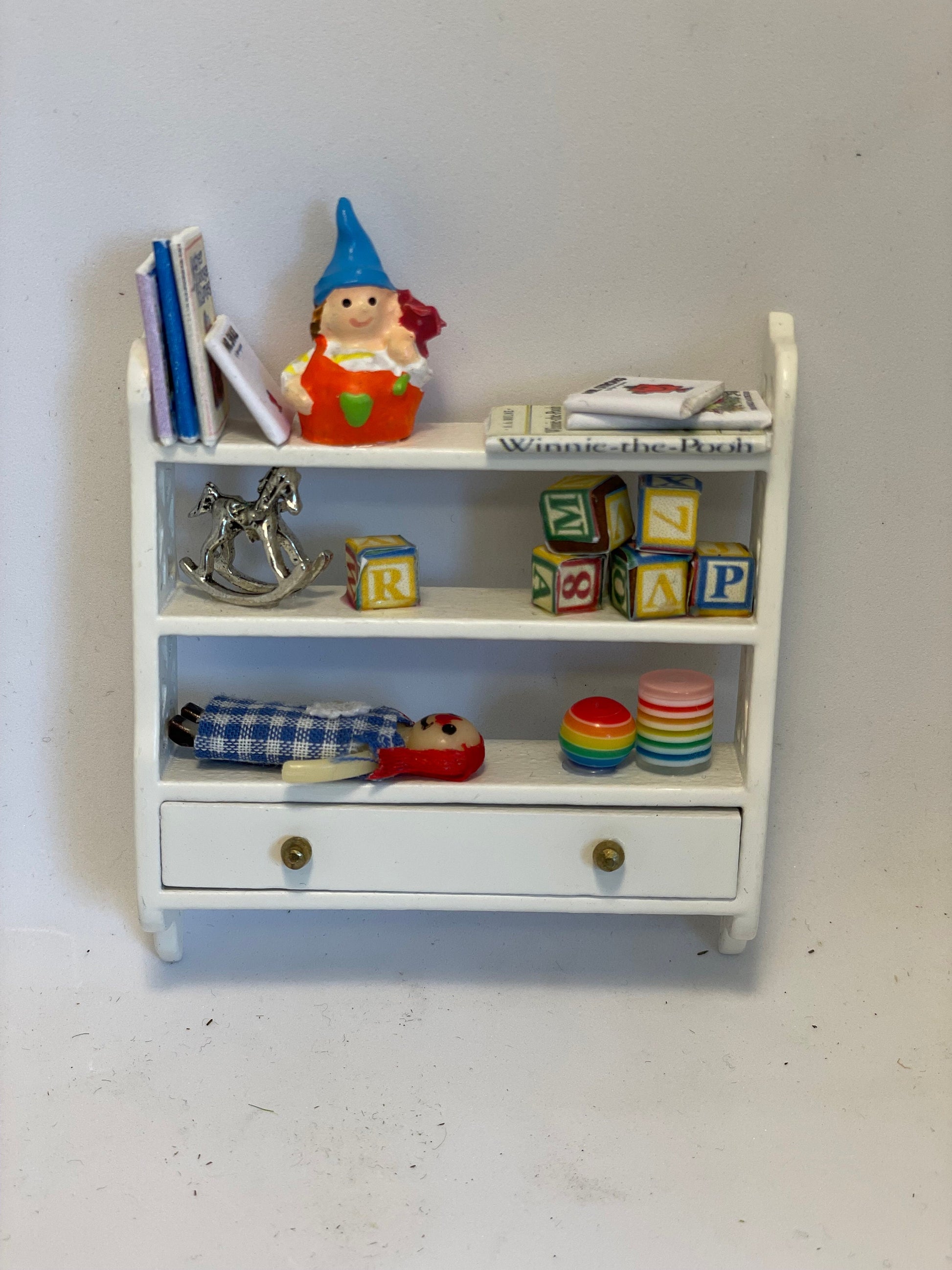 Dolls House Miniatures -  Mini Baby shelf (6 options)