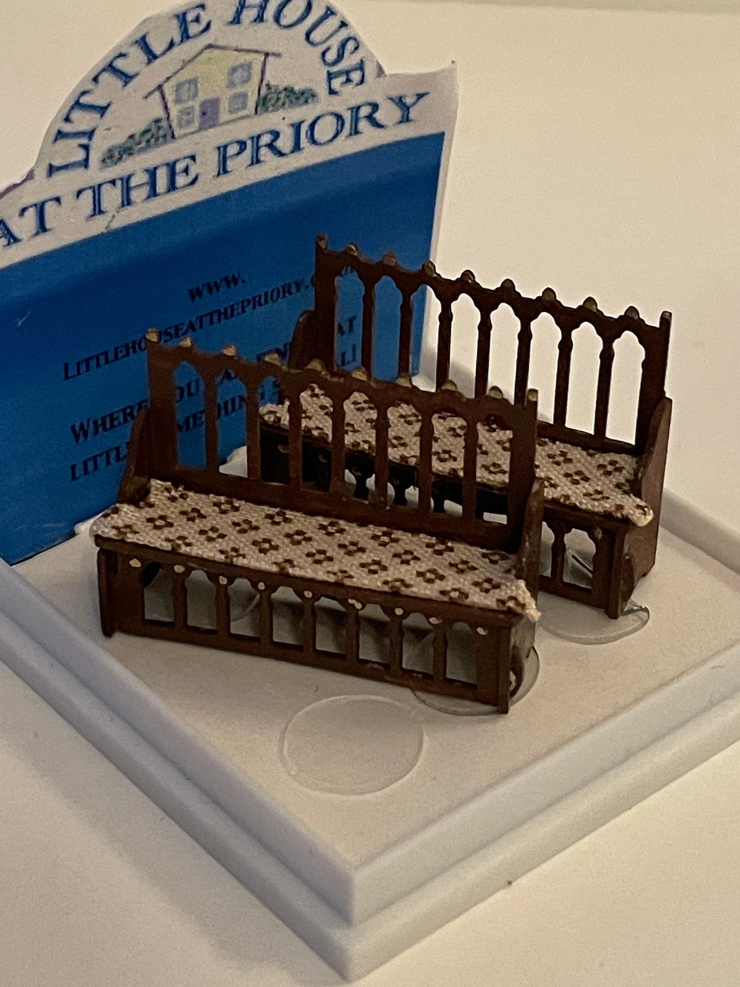 Dolls House 1/48th - s/2 Bench Seats /Pews