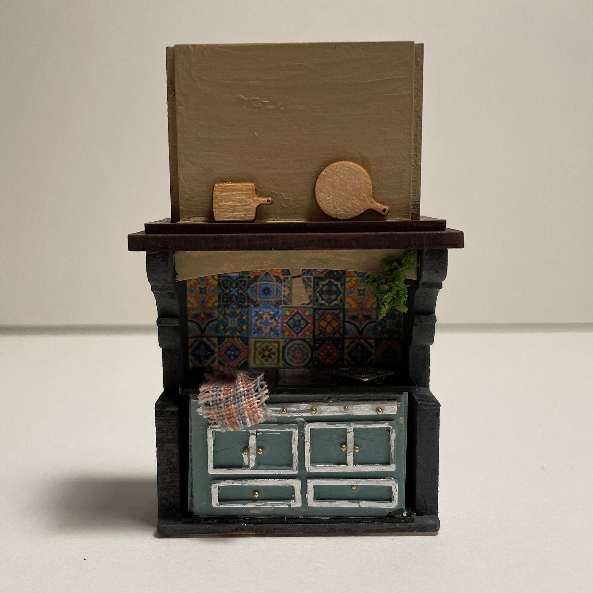 Dolls House 1/48th - Aga - Turquoise