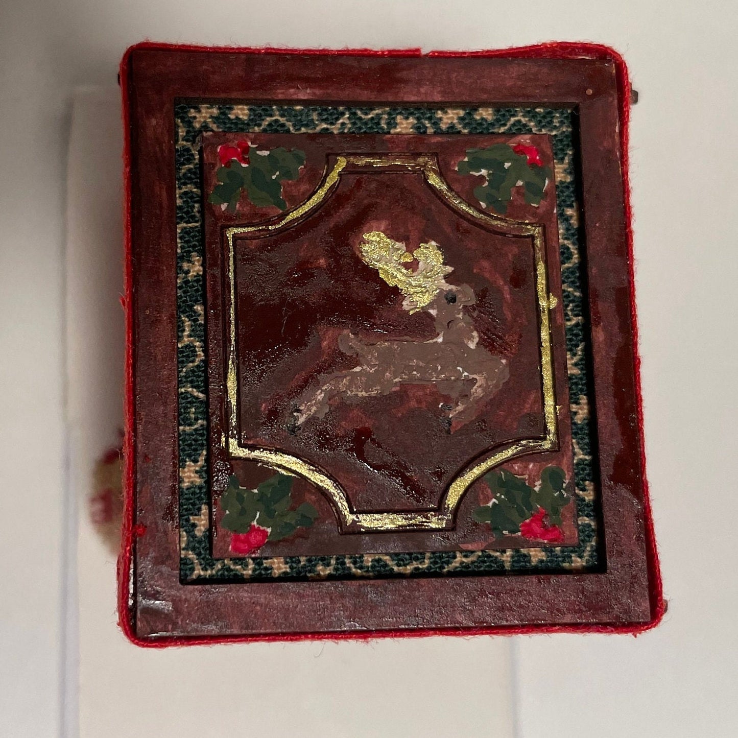 Dolls House Miniatures ( 1/48th - 1:48 - 1/4" - Quarter Inch Scale )  - 4 Poster Bed - Noel (CHRISTMAS RANGE)