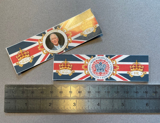 Dolls House Miniatures - Royal - King Charles III coronation S/2 Banners