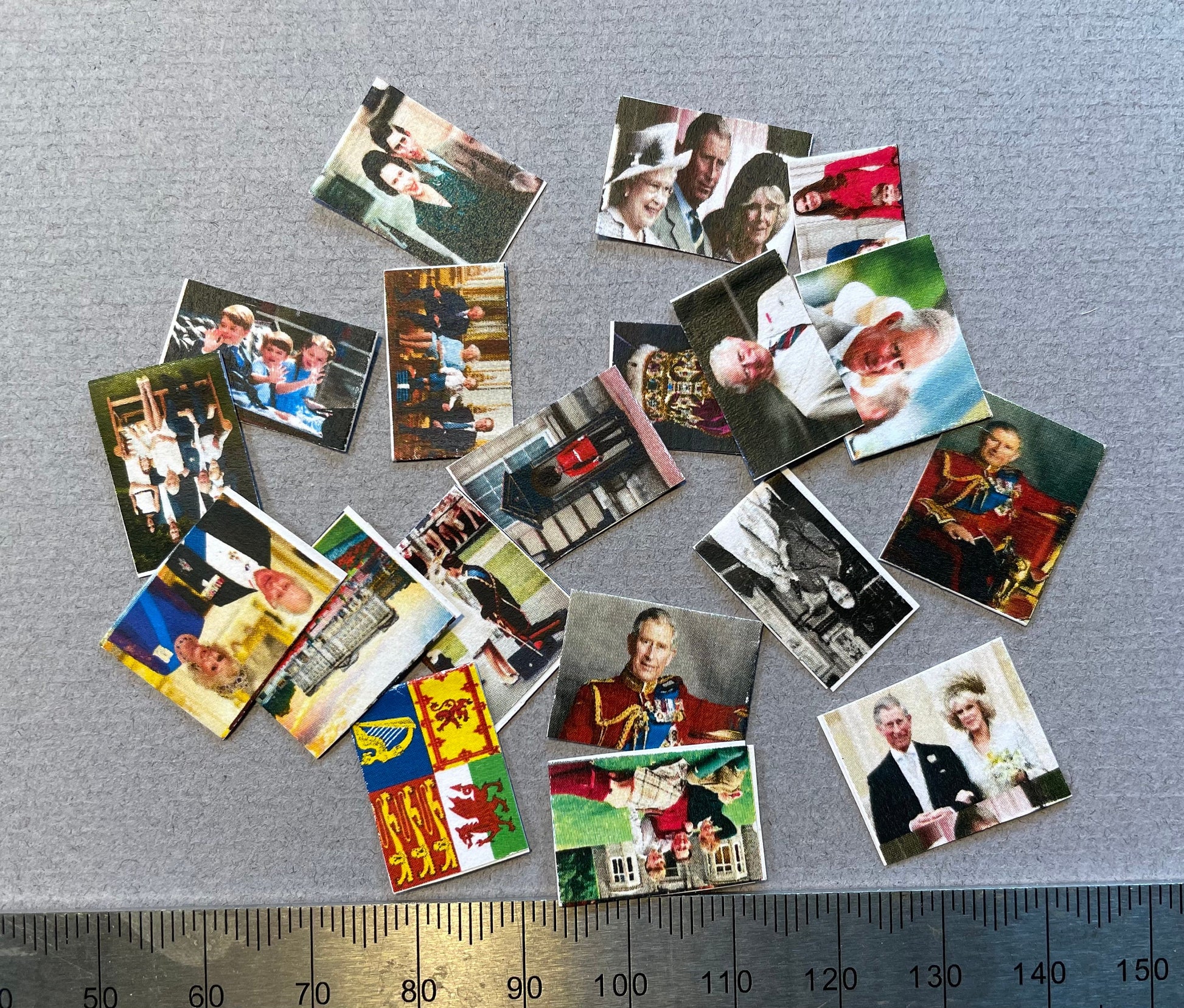 Dolls House Miniatures - Royal - King Charles III coronation postcards