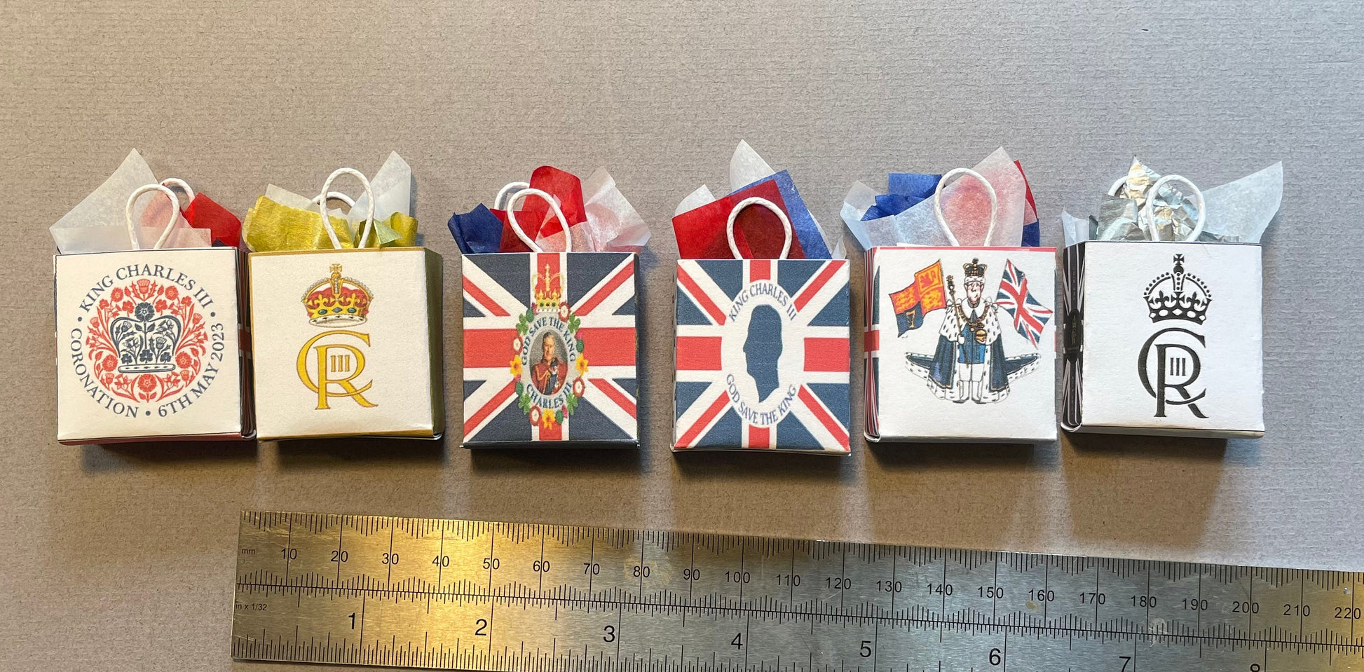 Dolls House Miniatures - Royal - King Charles III coronation - bag x 1