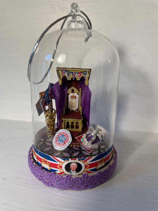 Commemorative Glass Dome - King Charles III coronation