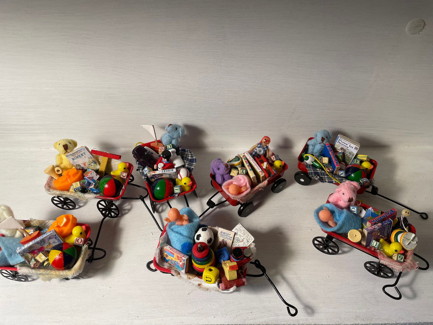 Dolls House Miniatures - Toy cart (assorted)