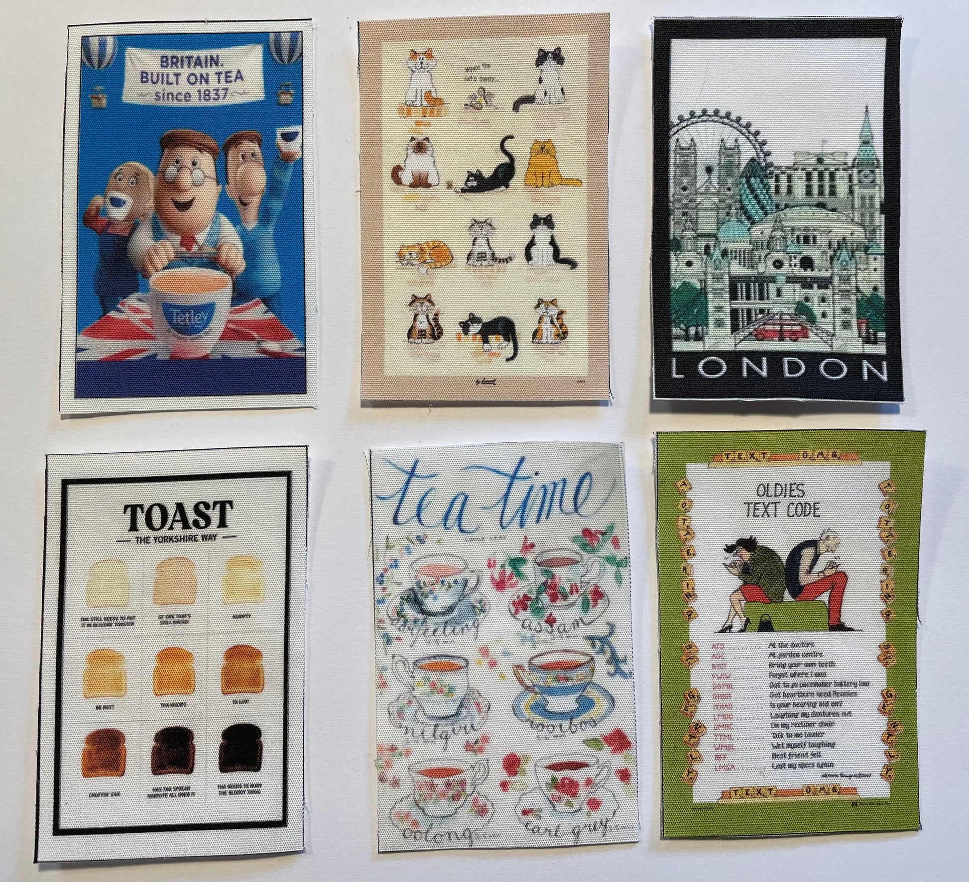 Dolls House Miniatures - 1/12th Kitchen Tea Towel x 1 (28 options)