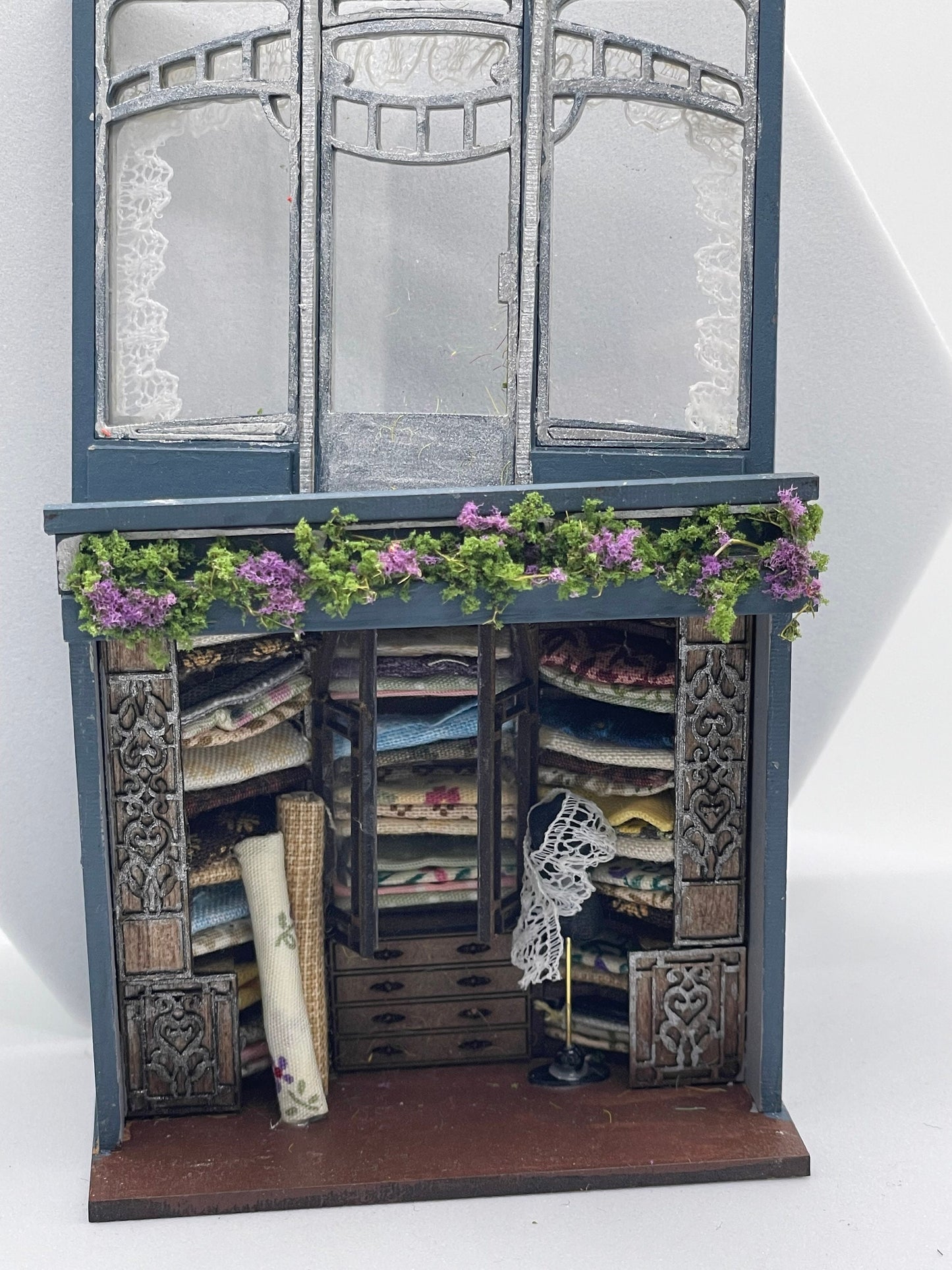 Dolls House  - Handmade  1/48th quarter scale Haberdashery Shop