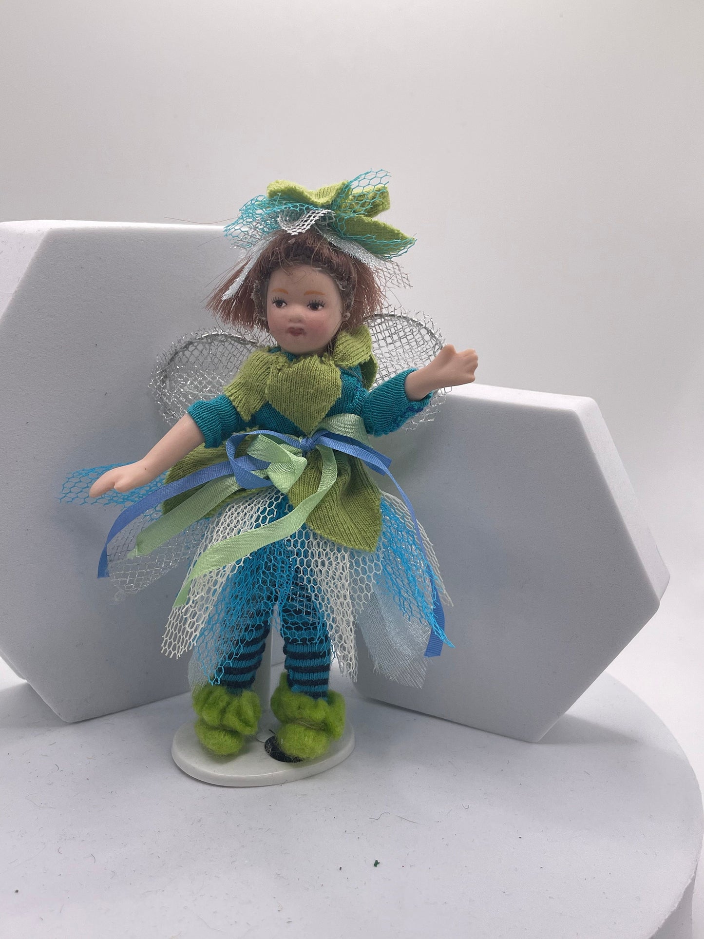 Dolls House Miniatures - 1/12th dolls in Fancy Dress - fairy
