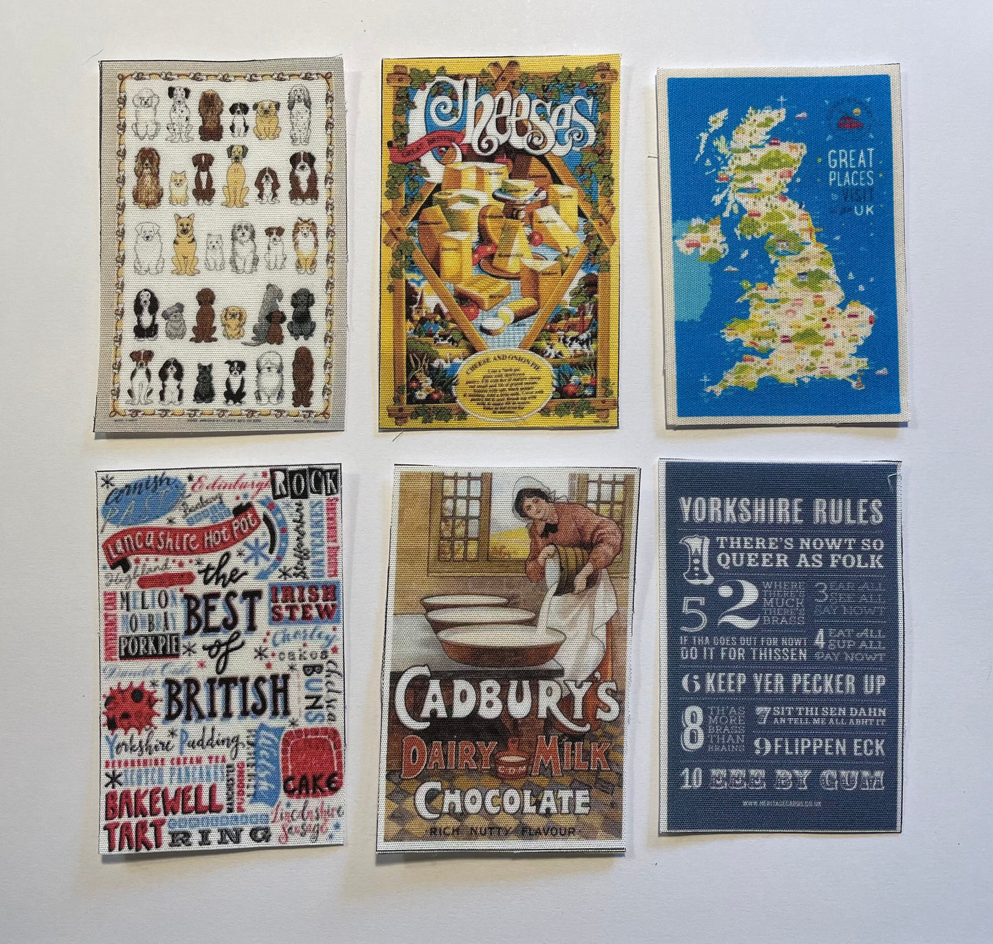 Dolls House Miniatures - 1/12th Kitchen Tea Towel x 1 (28 options)