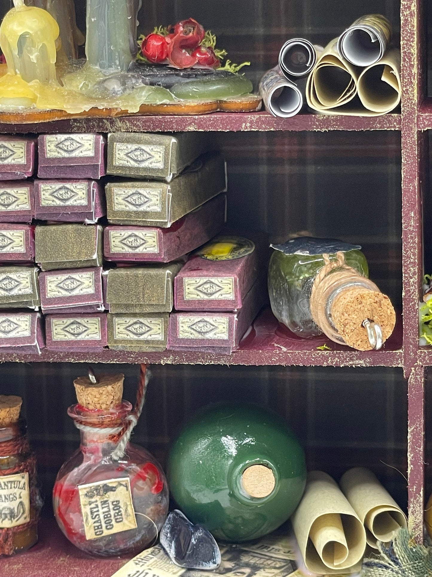 Dolls House Miniatures - 1/12th Spooky Shelves