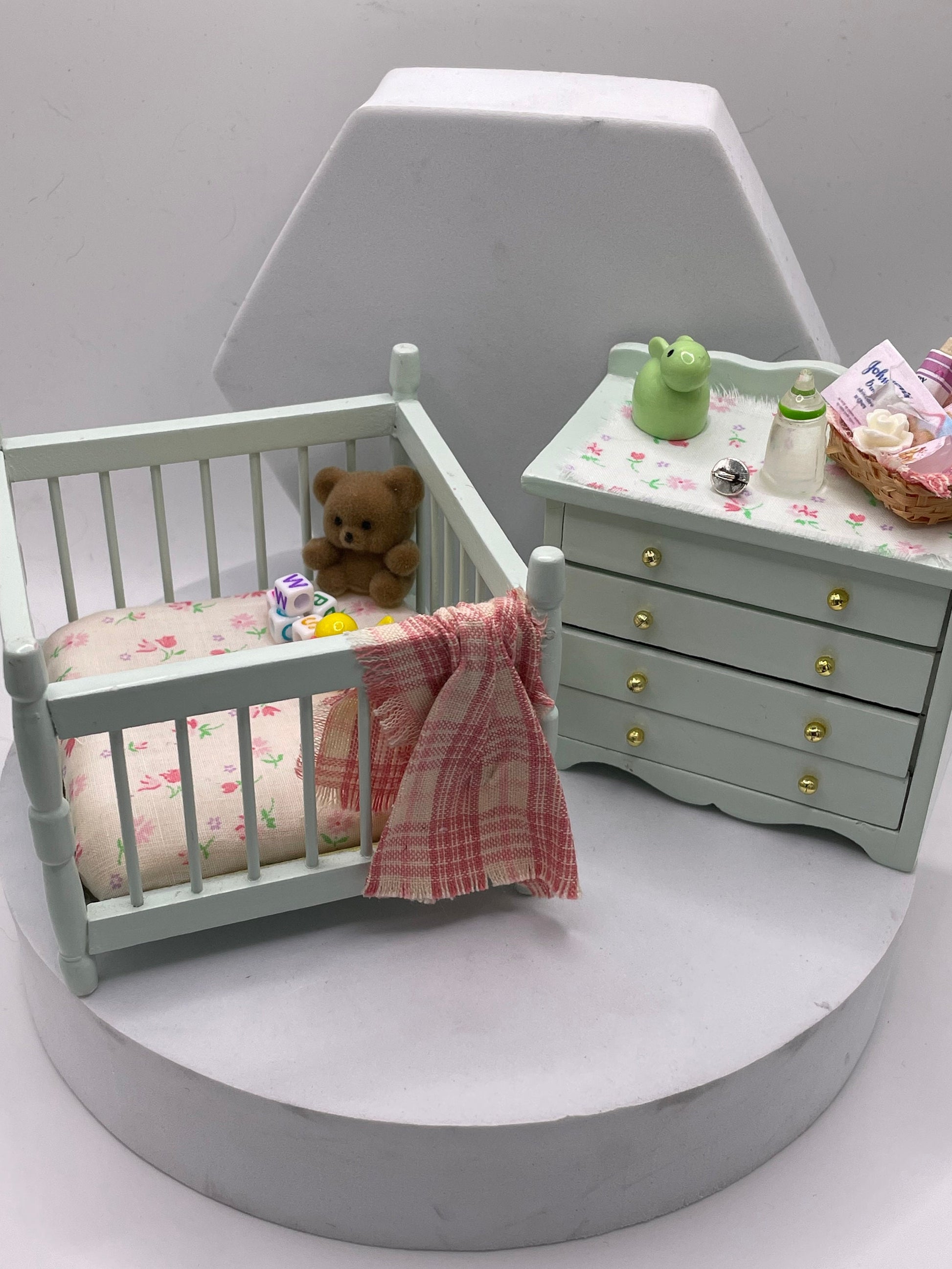 Dolls House Miniatures - 1/12th Baby Furniture (various pieces)   - Vera Collective