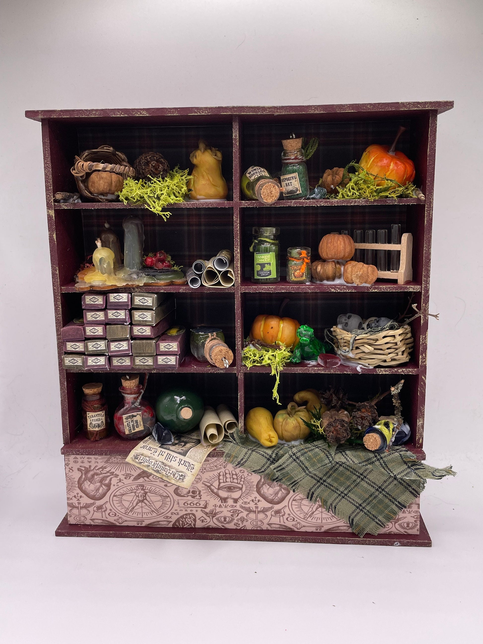 Dolls House Miniatures - 1/12th Spooky Shelves