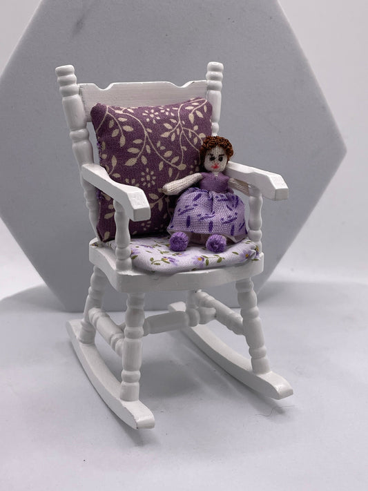 Dolls House Miniatures - 1/12th Nursery Rocking Chair