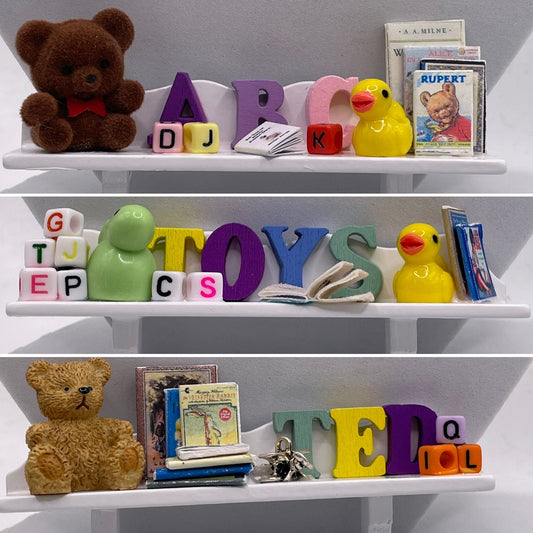 Dolls House Miniature - Toy Wall Shelf x1