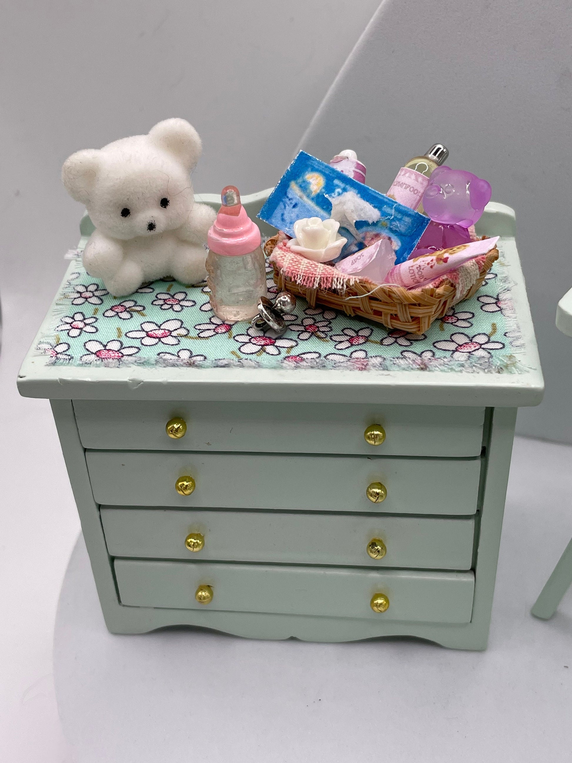 Dolls House Miniatures - 1/12th Baby Furniture (various pieces)   - Vera Collective