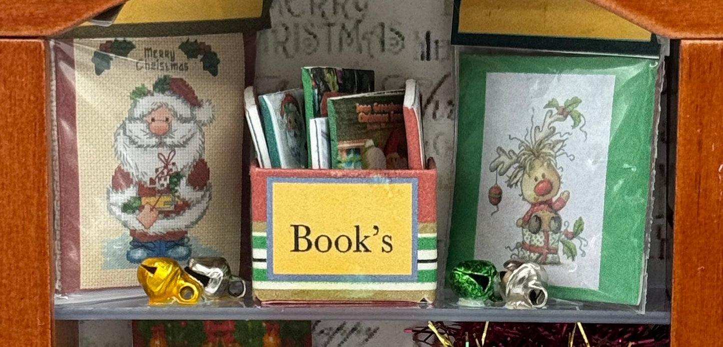 DOLLS HOUSE MINIATURES - Christmas sewing kit x1 (display kit only)  3 options