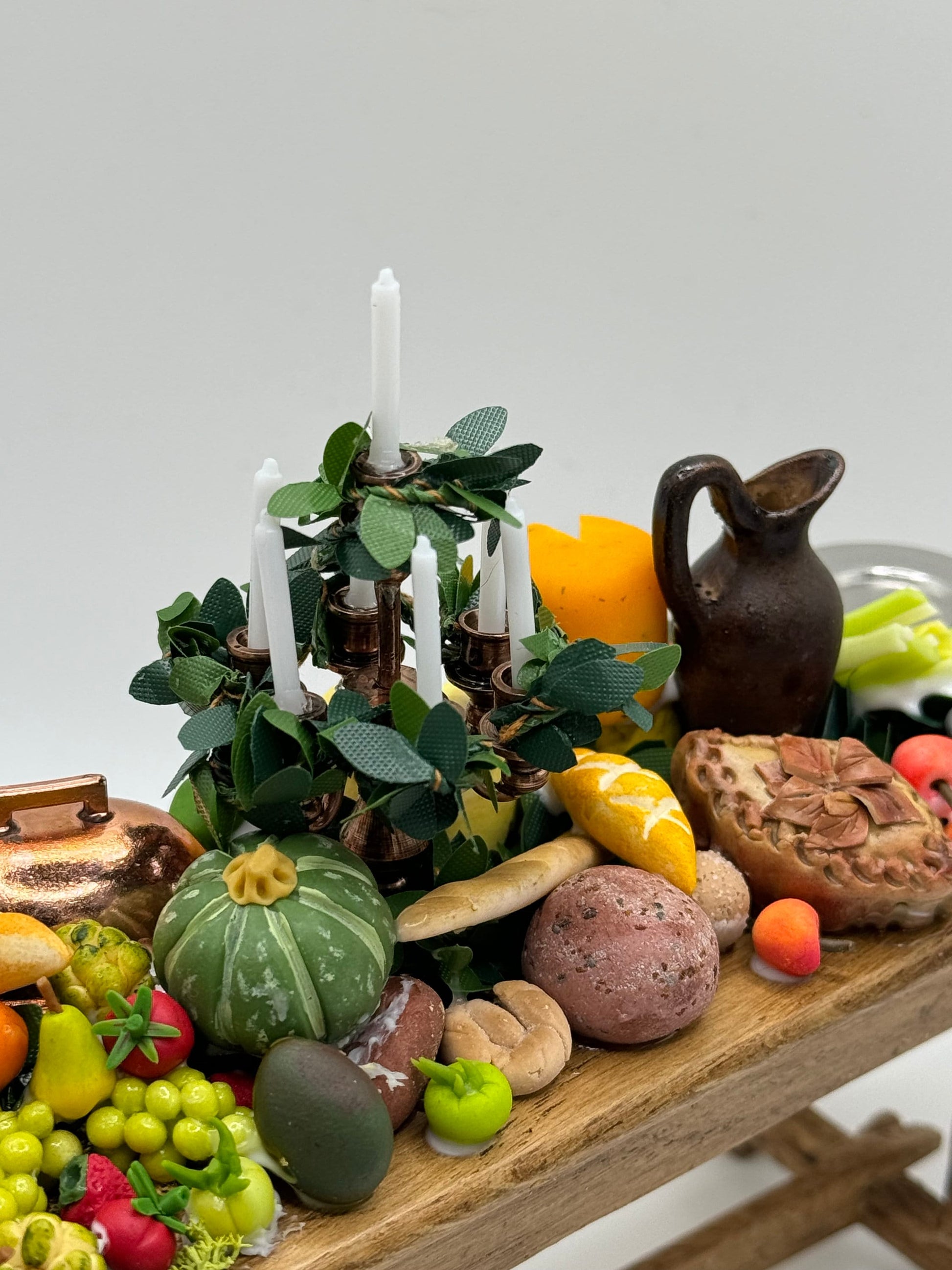Dolls House Miniatures - Tudor Feast Table