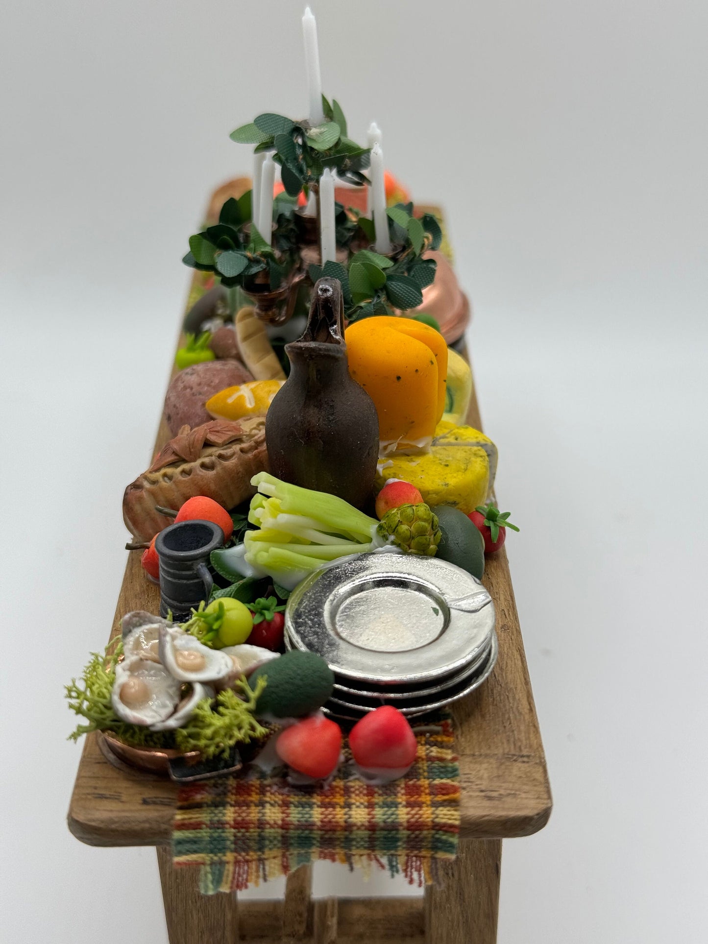 Dolls House Miniatures - Tudor Feast Table