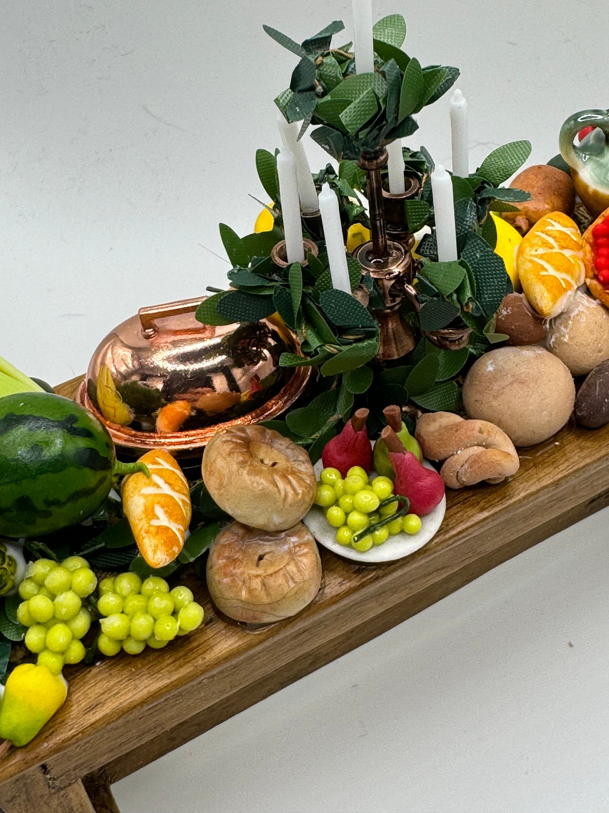 Dolls House Miniatures - Tudor Feast Table