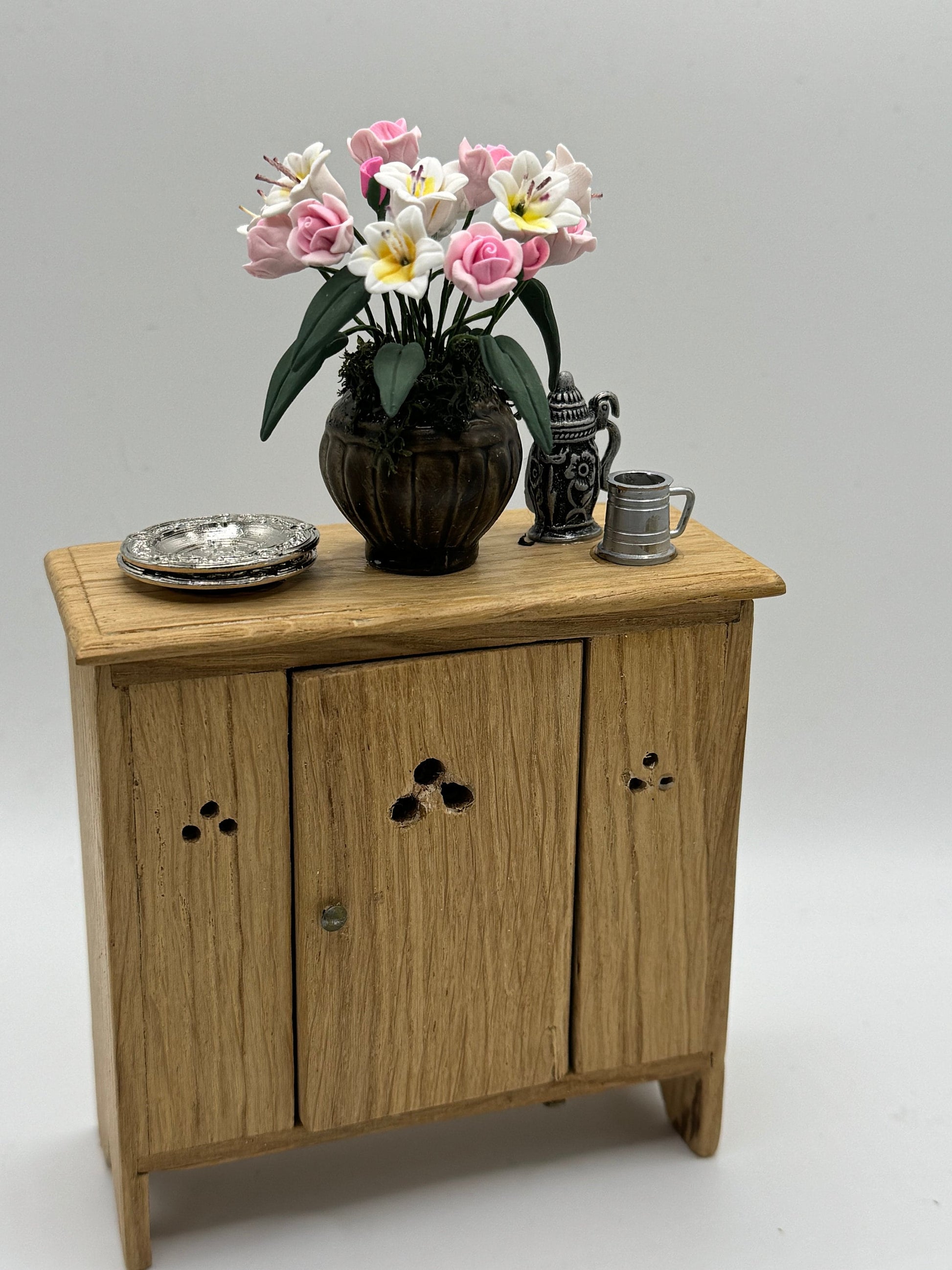 Dolls House Miniatures - Tudor Cupboard / dole