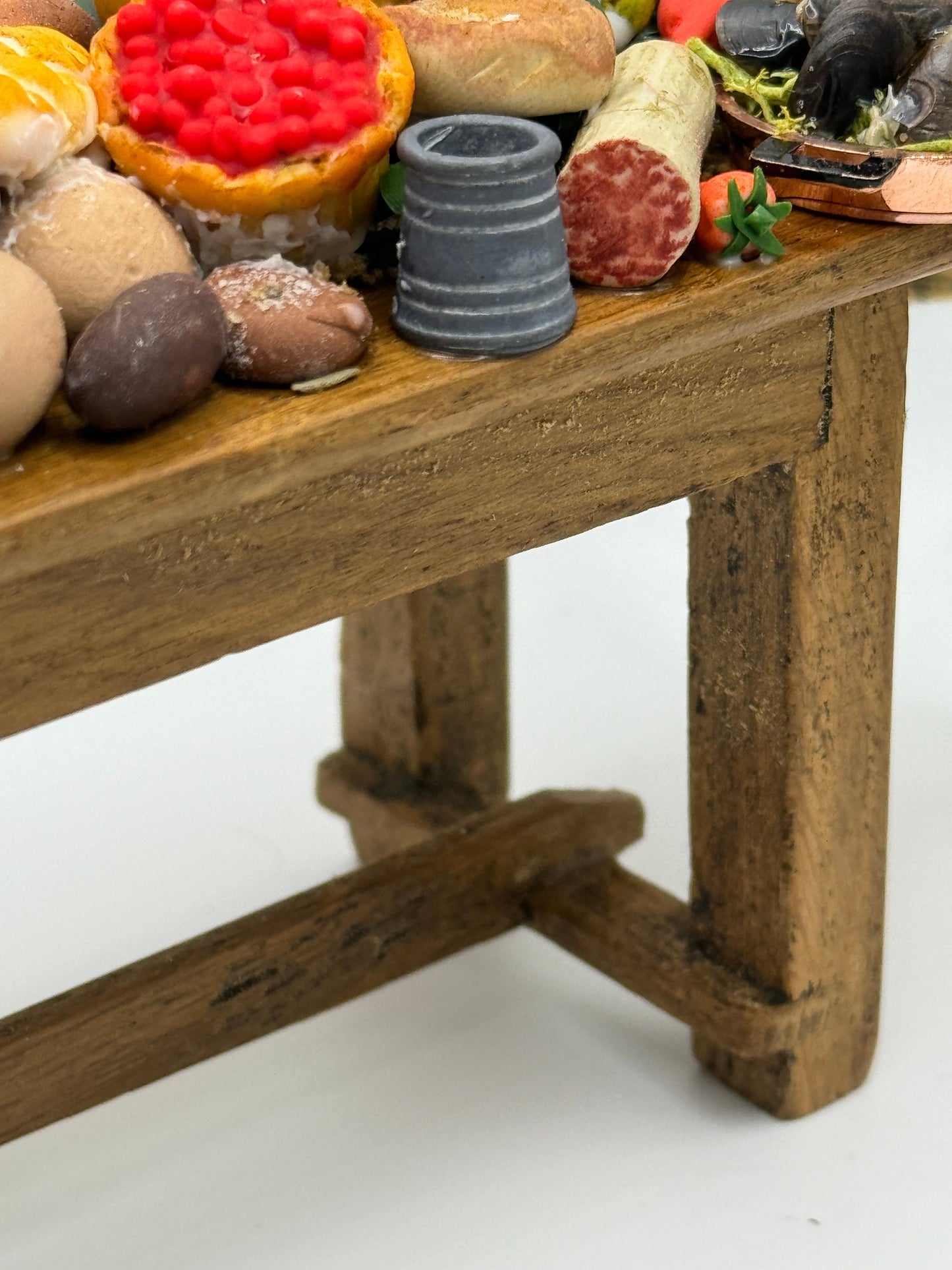 Dolls House Miniatures - Tudor Feast Table