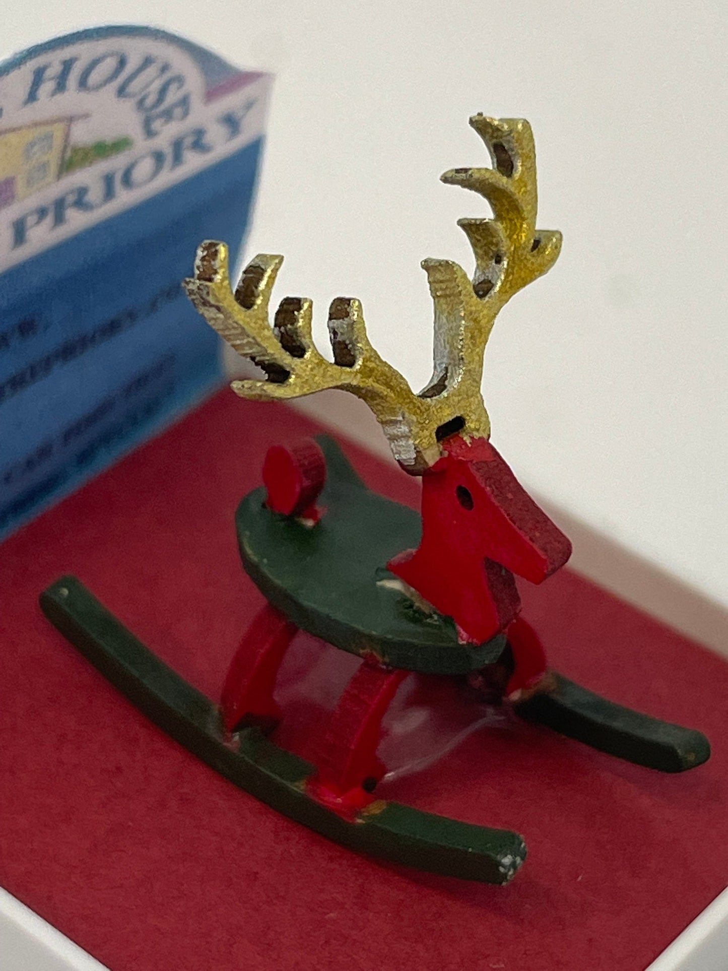 Dolls House   Dressed 1/48th rocking reindeer