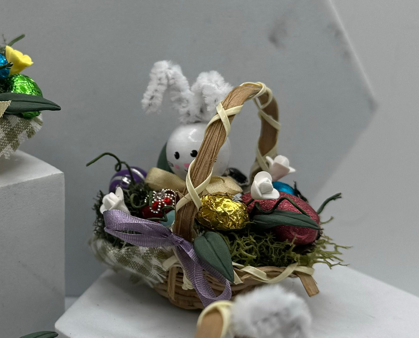 Dolls House Miniatures - 1/12 Easter Basket ( 5 options)