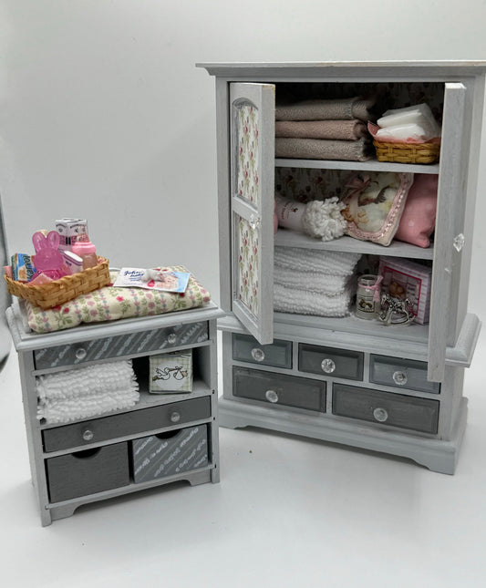 1/12th grey Nursery furniture (options)