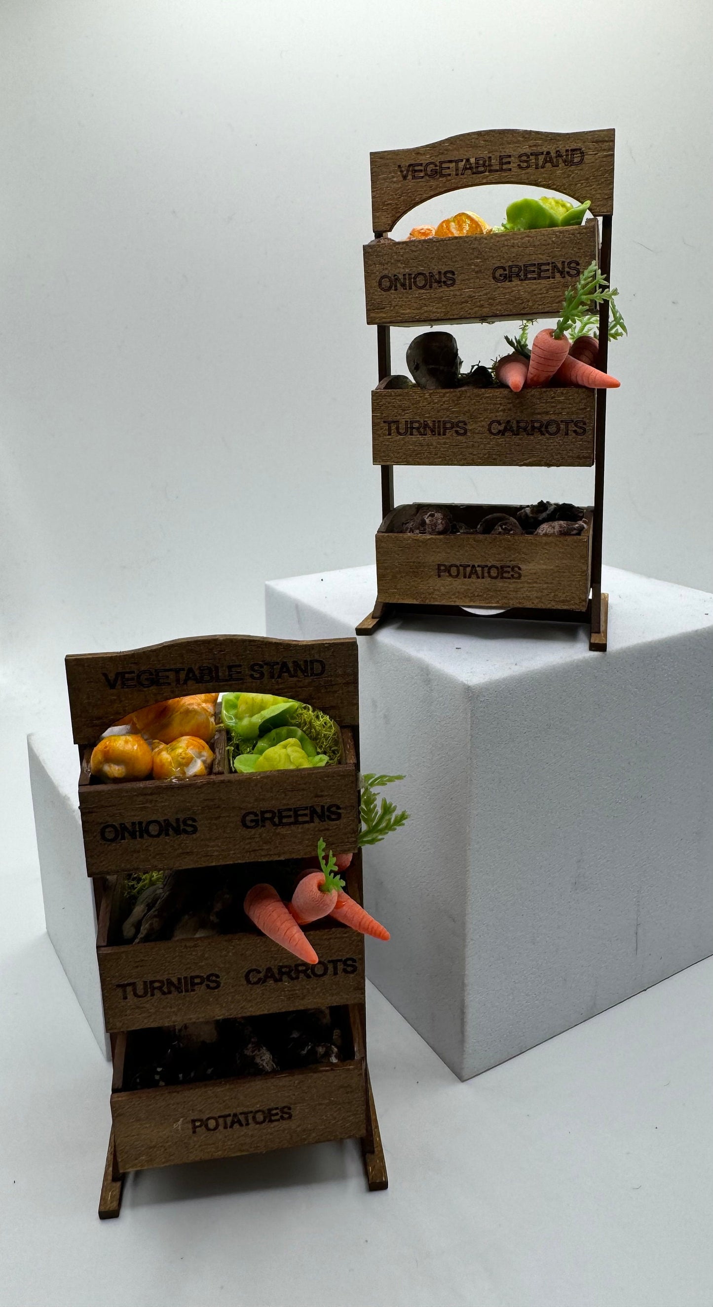 Dolls House Miniatures - 1/12th Veg Stand  x1