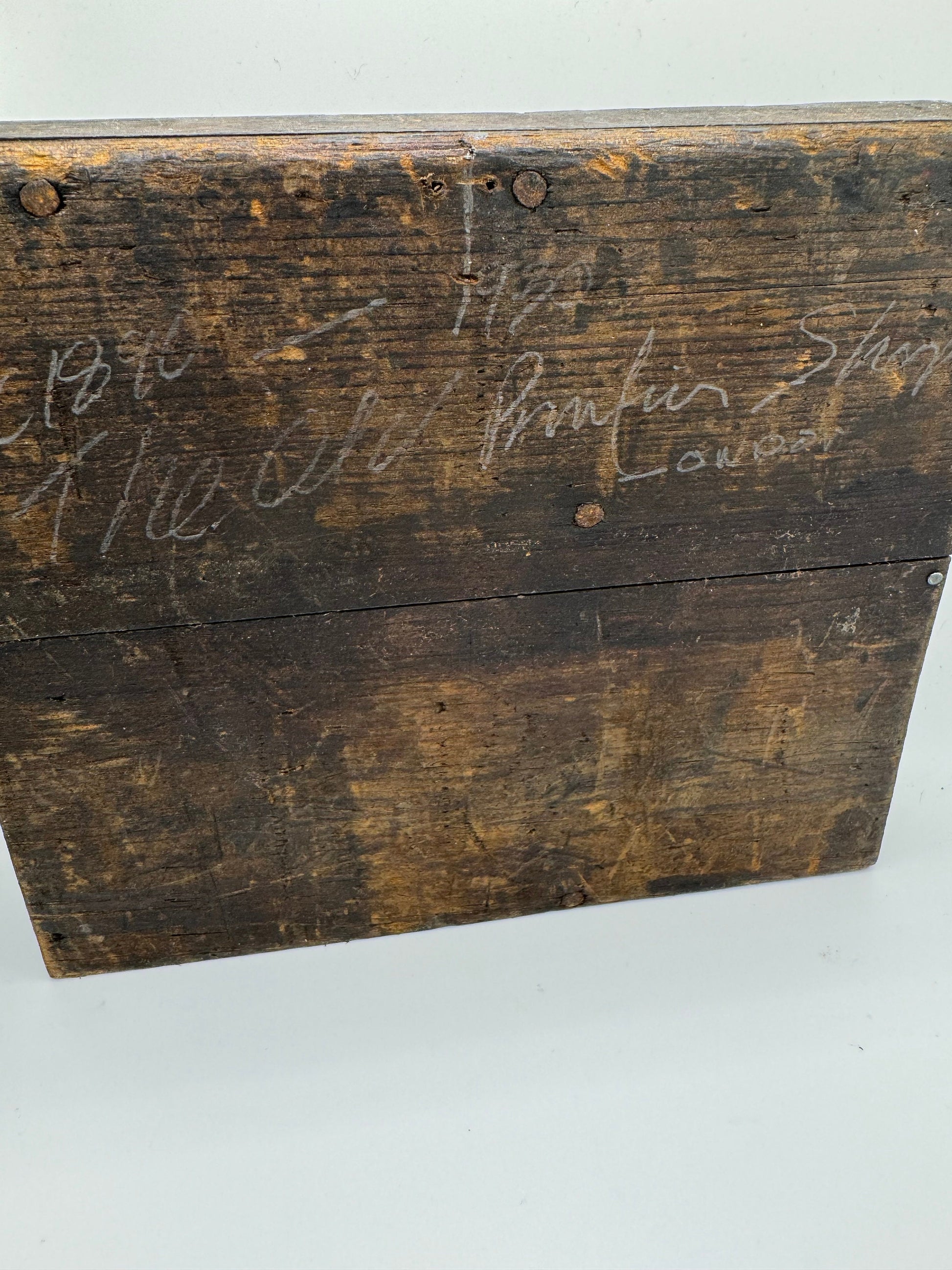 Dolls House Miniatures - 1/12th Spooky Shelves / vintage print press box