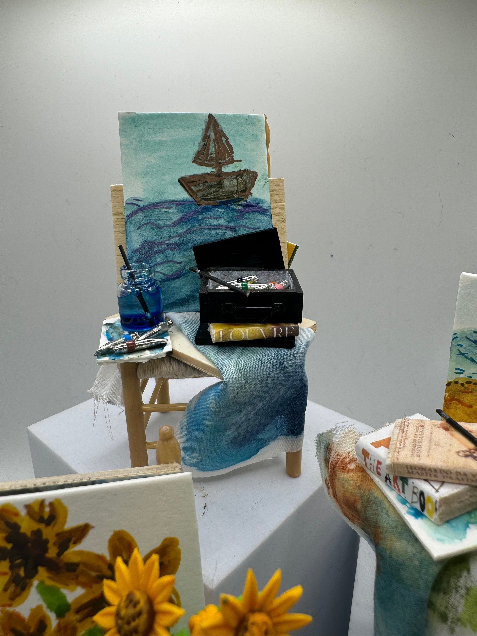 Dolls house Miniatures - Artist Chair (9 options)