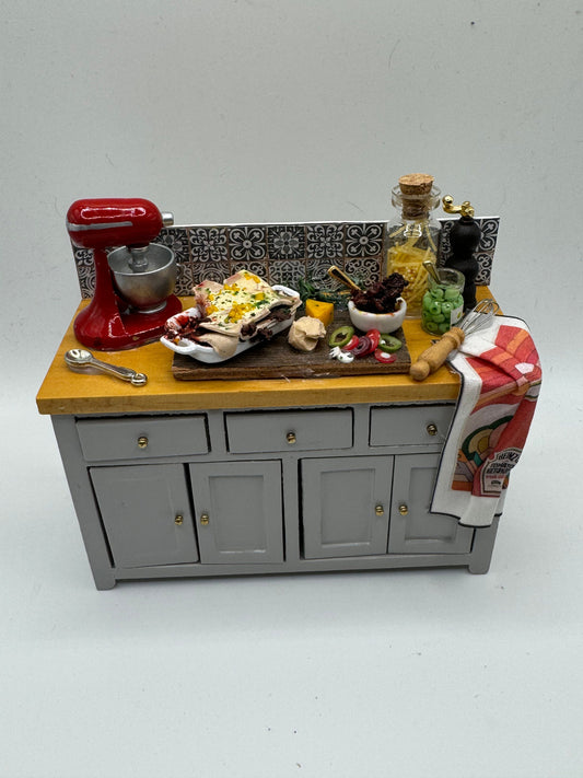 Dolls House Miniatures - 1/12 Kitchen Preparation Table Counter