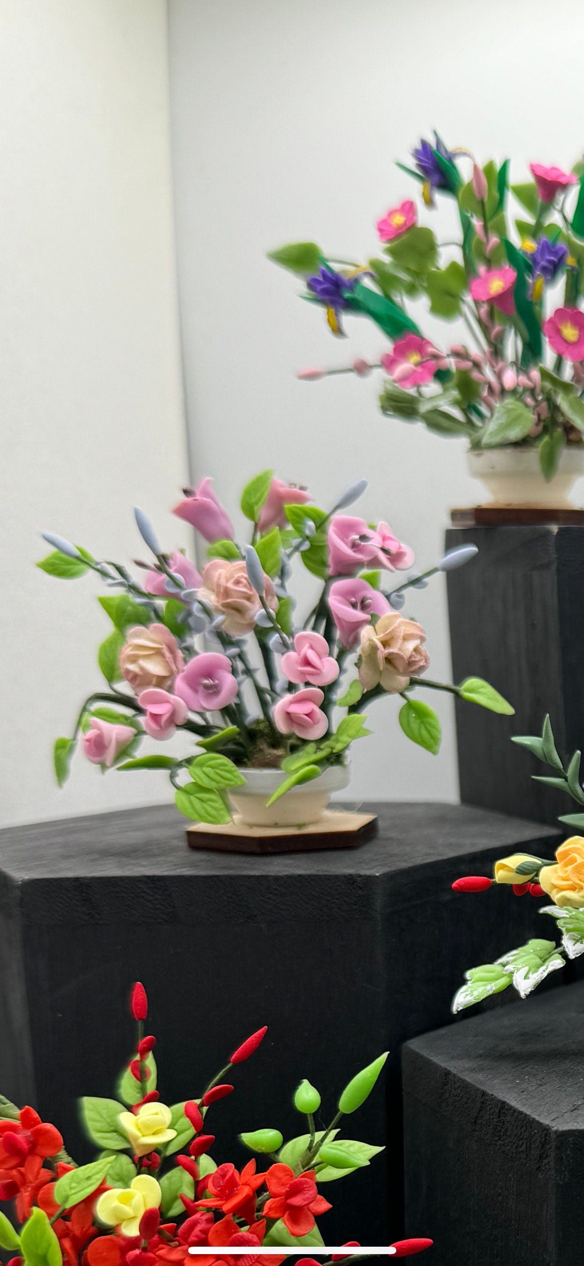 Dolls House Miniatures - 1/12th  Floral / Flower display (various options)