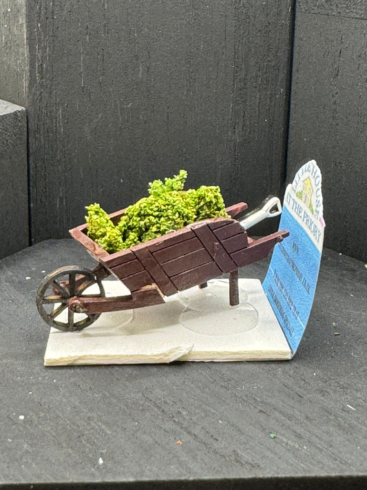 Dolls House Miniatures ( 1/48th - 1:48th - 1/4" - Quarter Inch Scale )  - wheelbarrow