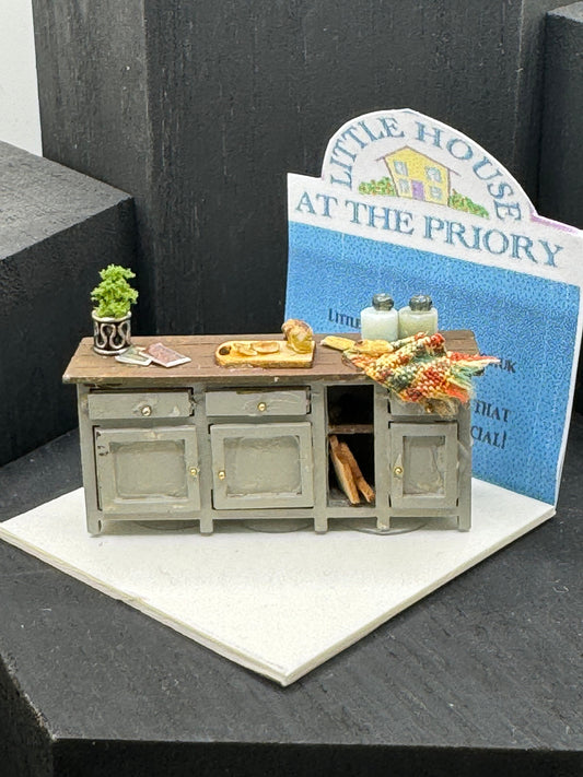 DOLLS HOUSE MINIATURES - 1/48 - 1:48 - 1/4" - Quarter Inch Scale - Kitchen Unit